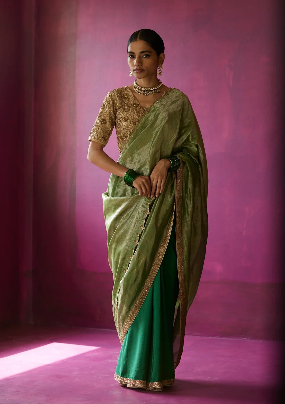 Panna Falaknuma Saree